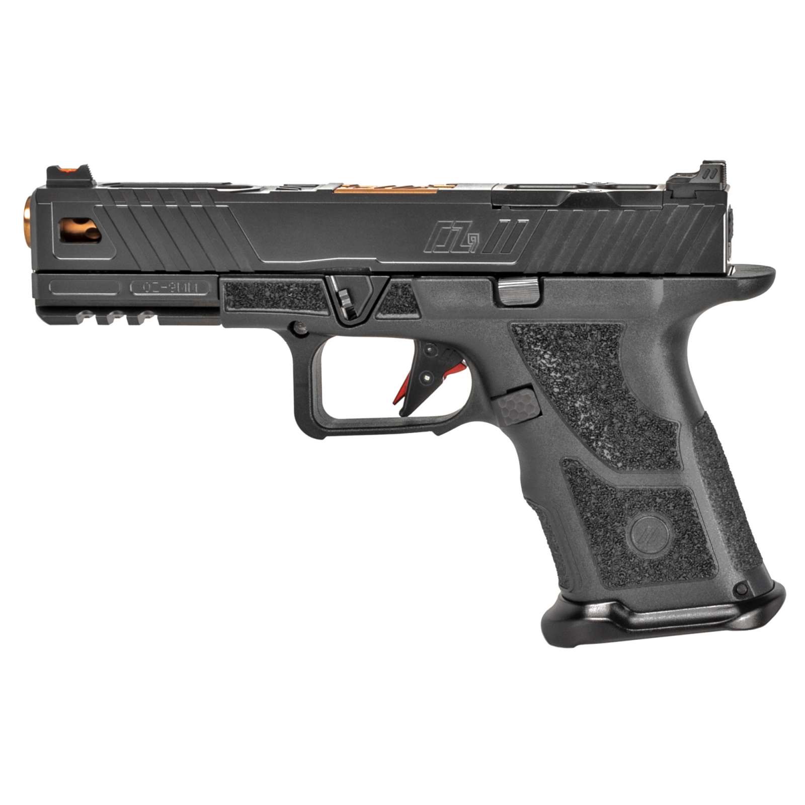 ZEV OZ9STDCOVERTBBRZ OZ9 Standard Covert 9mm Luger 15+1 Black